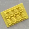 1 ADET Kek Bakeware Lego Robot Şekli Silikon Buz Kafes Kalıp Fandatt Çikolata Kalıp Fondan Kek Dekorasyon Araçları