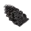 Extensions de cheveux humains à clipser pour femmes vague de corps 140g 10 pièces/ensemble extensions de cheveux brésiliens Remy 8-30 pouces en stock