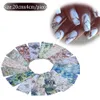 16 PCS Colorful Marble Shining Stone Rock Nail Art Foil Stickers Glue Transfer Gorgeous Manicure Nail Art Decorations TR492