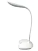 Lampada da scrivania a LED, porta USB moderna ed elegante, luminosità della lampada a collo di cigno regolabile Lampade da tavolo portatili con protezione per gli occhi, 3 livelli dimmerabili