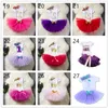 44 Style Nyfödd 2018 Flower Party Clothes Set Baby Girl One Years First Birthday Tutu Outfits för Girls Tulle Toddler Baby Clothing Suit