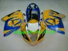 Kit carenatura per stampaggio ad iniezione per SUZUKI Hayabusa GSXR1300 08 09 10 12 GSXR 1300 2008 2009 2012 Set carenature giallo blu + Regali SH02