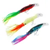 Hård bläckfisk kjolar Octopus Trolling Lures 9.8INCH BASS Fiske Lures Kits Bait Crankbaits Fiskeutrustning 3pcs