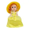 6 pçs / lote Big Magical Cupcake Scented Princesa Boneca Reversível Bolo Transformar a Princesa Boneca Baby Dolls 15 cm Altura DHL