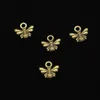 600pcs Zinc Alloy Charms Antik Bronsklädda Bee Charms För Smycken Göra DIY Handgjorda Pendants 10 * 11mm