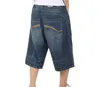 Freies Verschiffen Baggy Jeans Shorts Männer Hip Hop 2017 Neue Mode Plus Größe Skateboard Kalb Länge Denim Shorts 042701