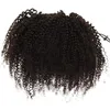 60g Afro Kinky Curly cabello humano cola de caballo Kinky Curly cordón cabello humano cola de caballo postizos clip rizado natural en cola de caballo