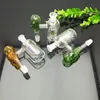 Fabricação de cachimbos de vidro Bongos soprados à mão Pote de filtro externo de vidro esqueleto colorido