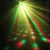 Mini Red Green Laser 6 Julmönster Projektor Club Bar Dance Disco Party Xmas DJ Stage Light Show Y6 + Tripod