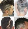 Moda cabelo escultura caneta mágica óleo cabeça entalhe homem refinado aço barbeiro sobrancelha barbear barbear