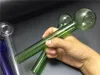 20cm rakt glas pyrex olja brännare rör klart glas rökning tobak glasrör bubbler vaporizer tobaksrör fri frakt