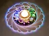 5W natynkowe kryształowe oświetlenie korytarza led korytarz kryształowe oświetlenie ganku okrągłe drzwi kolorowa lampa sufitowa downlight reflektor oświetlenie domu
