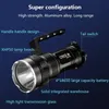 2500 Lumen XHP50 LED Tactical Flashlight USB Oplaadbare Krachtige Krachtige Torch Light Searchlight Flash Light Lamp met 4 * 18650 Batterij