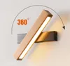 220v LED acrylic wall lamp modern minimalist creative bedroom bedside aisle walls lamps reading log rotating wall light