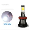 2 ampoules LED DRL pour voiture, 30W, H8, H9, H11, H27, 881, 880, HB3, 9005, HB4, 9006, antibrouillard, blanc, doré, bleu, double couleur, 12V4091654