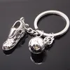 Eco-Friendly Russia World Cup Football Keychain Soccer Shoes Football Ball Metal Keychain Key Chains Ring Gift for Footbal Fans