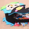 Halloween Props Tote Candy Bag Pumpkin Witch Skull Decorative Kids Non-woven Felt Fabric Bag for Kids Festival Celebration