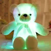 30 cm lumineux brillant ours en peluche chiffon poupée jouets en peluche lumière LED enfants adultes jouets de noël fête faveur mer AAA8791814903