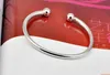 Bracciale contratto femminile in argento sterling 925, bracciale in argento massiccio 925 per ragazza alla moda, gioielli per bracciale sia da uomo che da donna