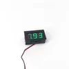 0.56 بوصة DIY Mini Voltmeter Tester اختبار الجهد الرقمي بطارية DC 4.5-30 فولت باللون الأزرق الأخضر الأحمر لسيارة LED