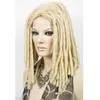 Dreadlocks moda africana peruca longa tecer fechaduras cabelo cosplay traje loira wiggtgtgt wig3552151