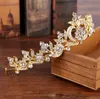Goldlegierungs-Kronenverzierung-Hochzeitskleid-Zusatz-Reifenkrone der Braut