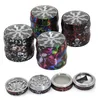 Camouflage Skull Ghost Head Herb Grinder 50mm 4 Layer Tobacco Grinders 4 Colors Top Quality CNC Aluminum Alloy Tobacco Herb Crusher