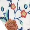 2018パーティー刺繍のドレスルウェイ花のボヘミアの花刺繍のビンテージBOHOメッシュ刺繍ドレス女性vestidos