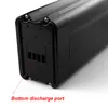 下部放電高品質のリチウムイオン電池36V 10ah eBikeのバッテリーパックシルバーフィッシュ36V 500W Bafang電池5V USBポート
