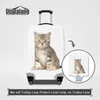 Spandex Bagaż Ochronna Pokrywa dla 18 20 22 24 26 28 30 Cal Wózek Case Cute Cat Drukowanie zwierząt Kobiety Dust Travel Akcesoria Hurtownie