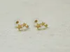 10pairs Tiny 3 Stars Stud -oorbellen Drie Linking Stars Earring Leuke 3Star Teens Stud -oorbellen voor vrouwen