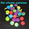 boxes Silicone Non stick Wax Containers Food grade 42 Colors 3mL 5mL 7mL mini Dab Waxy Jars Concentrate Case FDA approved5882158