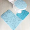 3 pcsset Flannel antiskid w pojemności kąpieli miękka wchłanianie wody dywan Antislip 10 Style jest dostępne do wyboru dywany toaletowe FO264511439