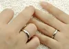 Fashion Ture 925 Pure Sterling Silver Wedding Couple Rings Man and Momen Luxury Styles Silver Ring Jewelry Model No R023345T