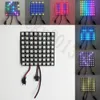 5 V WS2812B 5050 RGB LED 64 Piksel Esnek Panel Modülü Işık Bireysel Adreslenebilir Programlanabilir Matrix 8 cm x 8 cm Dijital Ekran Sihirli Tam Renkli