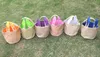 Sac cadeau de Pâques lapin oreilles de Pâques sacs sacs de rangement en toile de lin panier de lapin boîte à cadeaux pour la fête de Pâques IB657