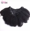 Ali Magic 4B 4C Kinky Clip Curly Hair Extension Nautral Color Clip-in Full Head 7 Pcs Remy Hair 100G 120G