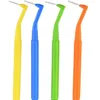 DHL gratuit filaments souples dent dents nettoyage fil interdentaire brosse rouge brosses 0.7mm ~ 1.5mm évier de salle de bain en nickel brossé
