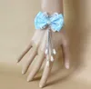 Hot-stijl Europees en Amerikaans populair meer Blue Bowknot Drop Pearl Armband Riem verwijst naar de mode klassieke elegante