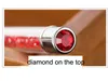 Fashion Bling Rhinestone Ball Pen Ballpoint Pen Crystal Diamond på toppen Svart Bläck Present Pennor WJ002