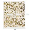 20Sheets Gold 3d Nail Art Stickers Hollow Decals Mixed Designs Adhesive Flower Nail Tips Decorations Salon Accessory