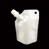 50 مل قف للشرب حزمة الشرب الشفافة حقيبة صراخ بيضاء Doypack Spout Pouch Facs for Beverage Milk QW87683722137