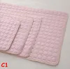 Pet Dog Summer Cooling Mat Car Seat Sofa Floor Mats Rattan Sleeping Bed Cold Pad Ice Cushion Anti Damp Foam Mat 4 Sizes