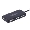 Сверхтонкий высокоскоростной 4 порта USB 2.0 Splitter Expansion Mini HUB для портативного компьютера ПК Windows Portable HUB Adapter Высокое качество БЫСТРЫЙ КОРАБЛЬ