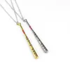 MOQ:10PCS Girls' Fashion Jewelry Pendant Necklace Suicide Squad Baseball Bat 3 Colors Chains Necklaces For Women Accessories