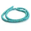 8mm100pcs 3*6mm pierre naturelle vert blanc Turquoises perles pour la fabrication de bijoux perles entretoises rondes en vrac bracelet à bricoler soi-même collier