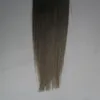 T1B / 회색 선염 마이크로 루프 머리 확장 직선 레미 인간의 머리 1 그램 / 가닥 100 그램 마이크로 링 인간의 머리 확장 10-24 인치
