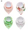 Meerdere kleuren baby bandana kwijlen slabbetjes voor meisjes jongens van absorberend katoen baby cadeau 4pcs / set