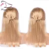 Evermagic soyeux droit brésilien remy cheveux avant de lacet perruques de cheveux humains avec des cheveux de bébé 130 densité pré-plumé délié pour les femmes