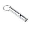 Aluminum Emergency Survival Whistle Keychain For Camping Hiking Silver Car Key Ring Car interior decoration